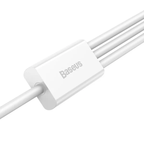 Baseus Superior 3in1 USB Cable - Lightning / USB Type C / Micro USB 3.5 A 1.5 m White (CAMLTYS-02)