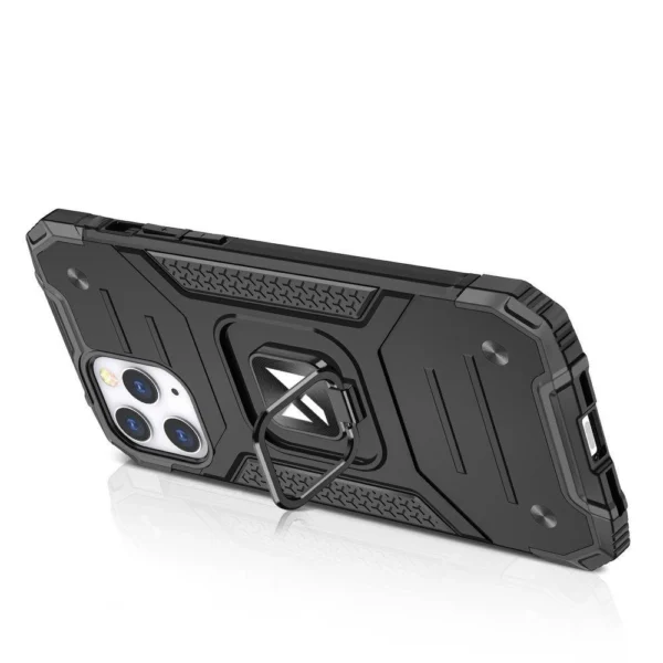 Ring Armor Case Kickstand Tough Rugged Cover for iPhone 13 black