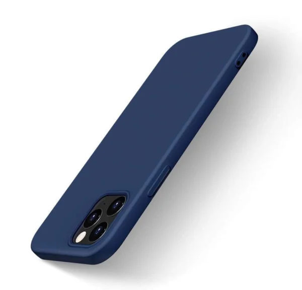 Silicone Case Soft Flexible Rubber Cover for iPhone 13 Pro blue