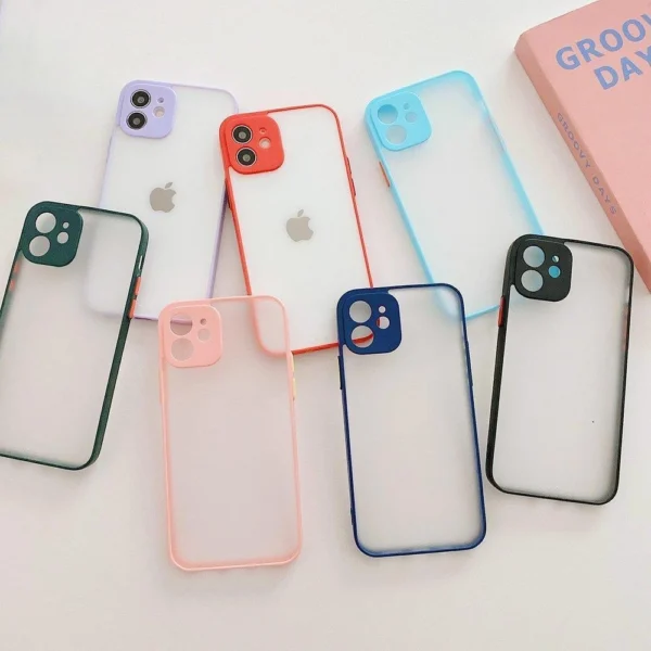 Milky Case silicone flexible translucent case for Samsung Galaxy A42 5G pink