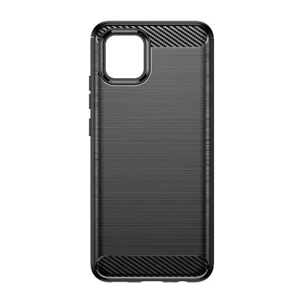 Carbon Case Flexible Cover Case for Samsung A03S EU (166.5) black