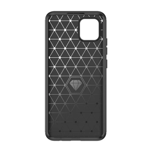 Carbon Case Flexible Cover Case for Samsung A03S EU (166.5) black