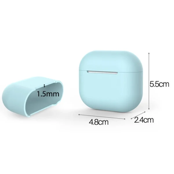 Case for AirPods 3 silicone soft cover for headphones white (case C)