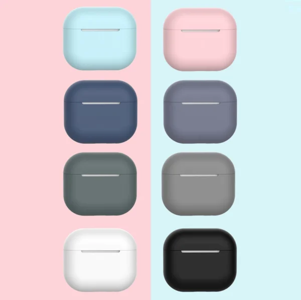 Case for AirPods 3 silicone soft cover for headphones white (case C)