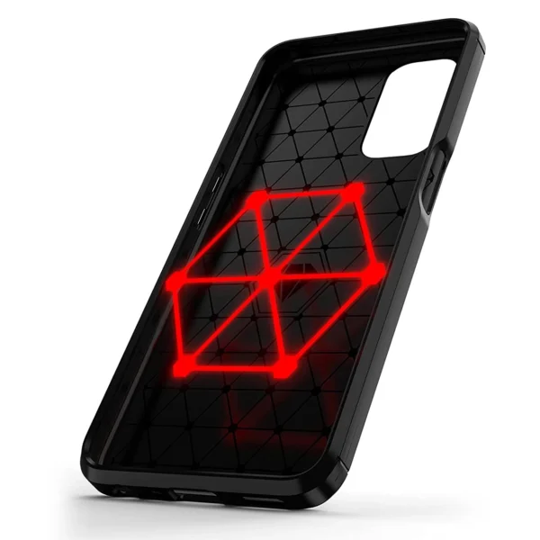 Carbon Case Flexible cover for OnePlus Nord N200 5G black