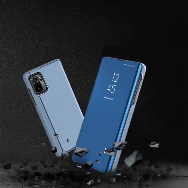 Clear View Case blue Poco M4 Pro 5G flip cover