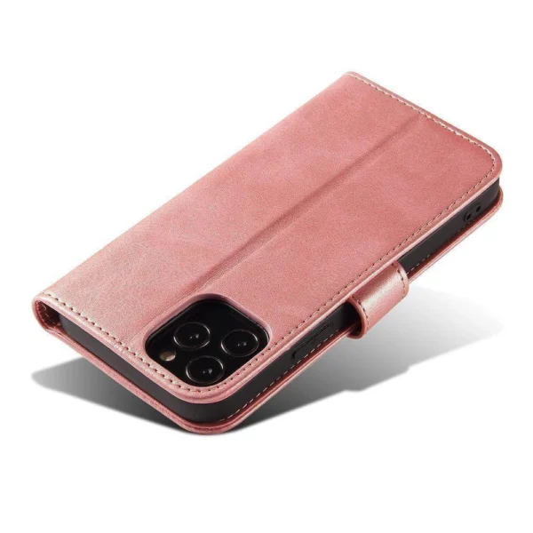 Magnet Case Elegant case cover flip cover with stand function for Xiaomi Redmi Note 11S / Note 11 pink