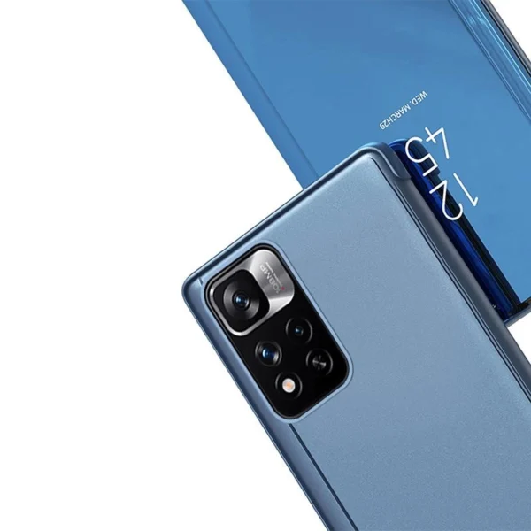 Clear View Case Flip Cover for Xiaomi Redmi Note 11 Pro Global blue