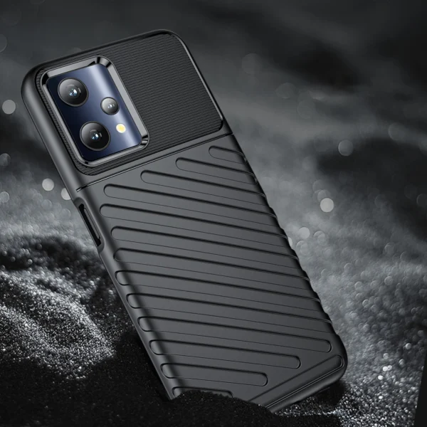 Thunder Case flexible armored cover Realme 9 Pro black