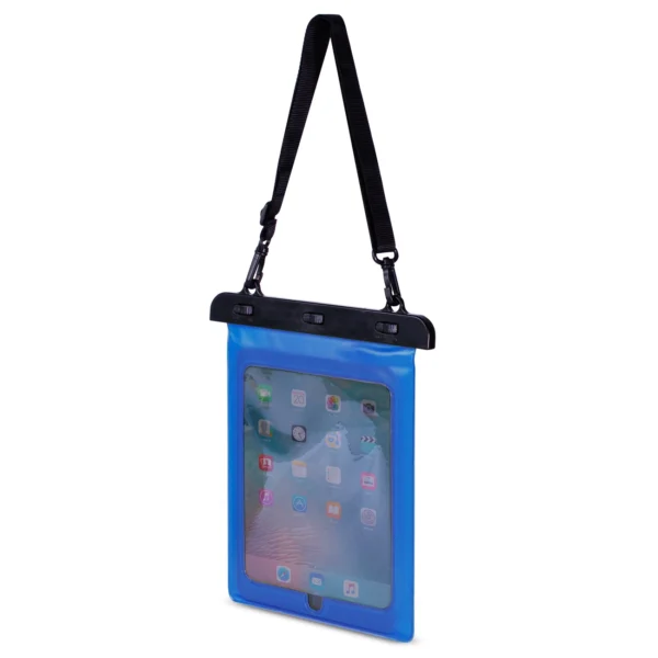 PVC waterproof tablet case - blue