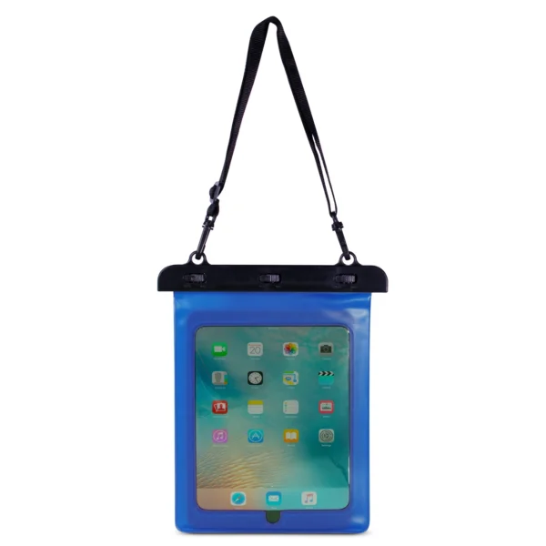 PVC waterproof tablet case - blue