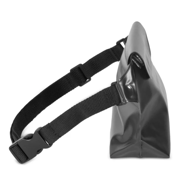 PVC waterproof pouch / waist bag - black