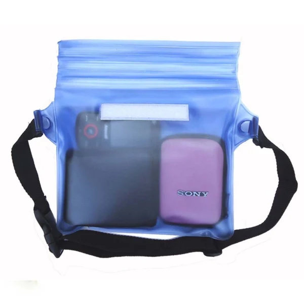 PVC waterproof pouch / waist bag - pink