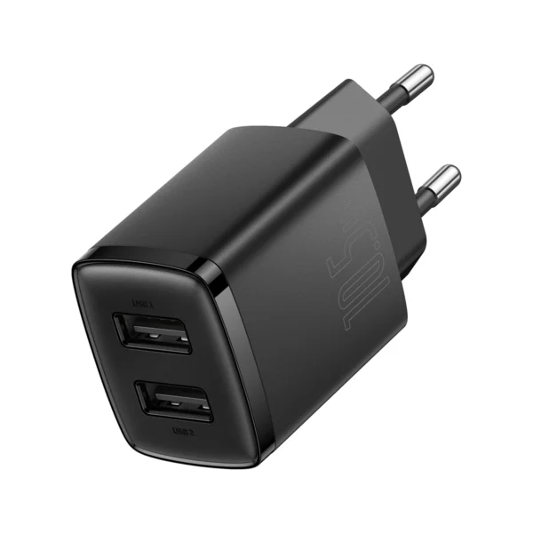 Baseus Compact charger 2x USB 10.5W black (CCXJ010201)