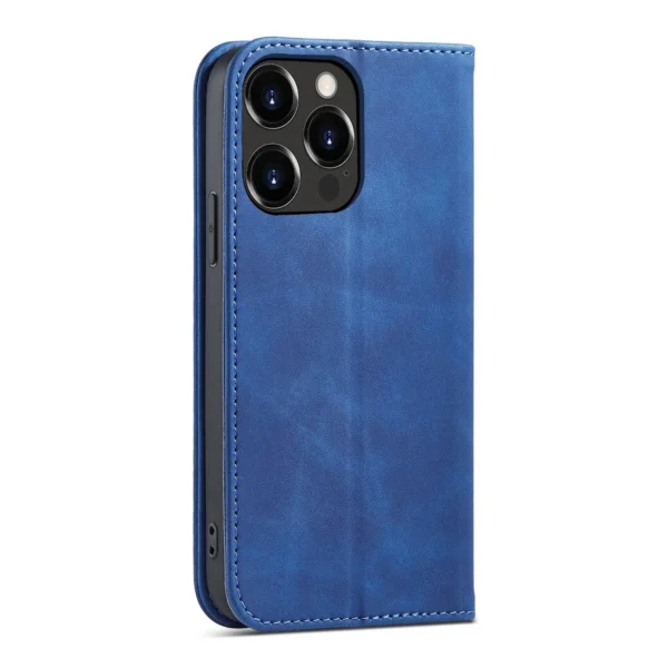 Magnet Fancy Case Case for iPhone 13 Pro Pouch Card Wallet Card Stand Blue