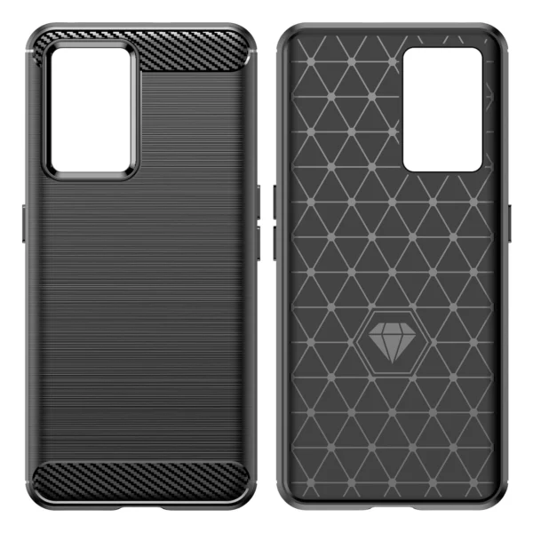 Carbon Case Flexible cover for Realme GT Neo 3 black