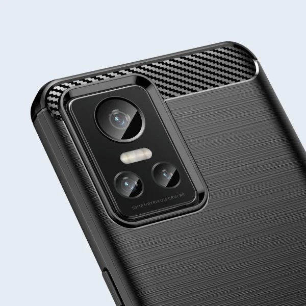 Carbon Case Flexible cover for Realme GT Neo 3 black