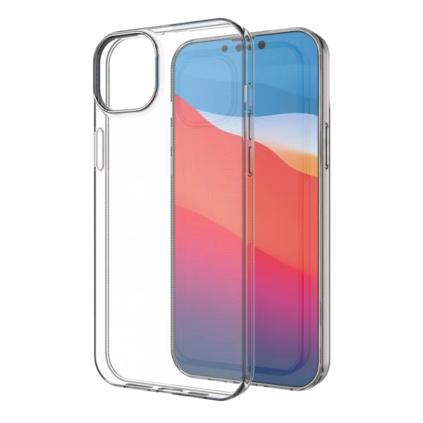 Gel case cover for Ultra Clear 0.5mm iPhone 14 Max transparent