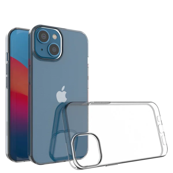 Gel case cover for Ultra Clear 0.5mm iPhone 14 transparent