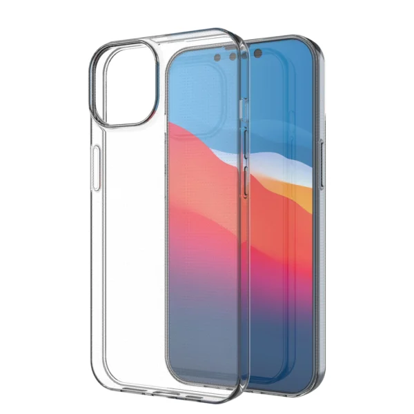 Gel case cover for Ultra Clear 0.5mm iPhone 14 transparent