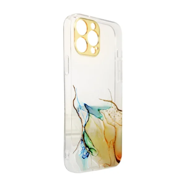 Marble Case Cover for Samsung Galaxy A12 5G Gel Cover Orange Marble