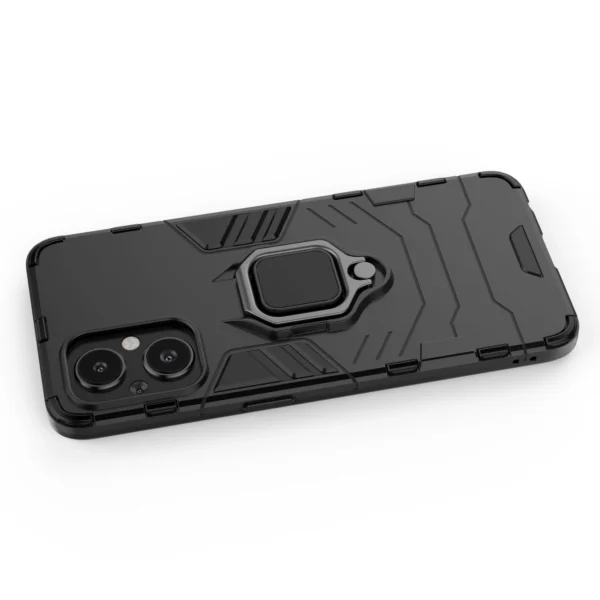 Ring Armor tough hybrid case cover + magnetic holder for OnePlus Nord N20 5G black