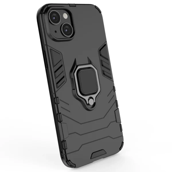 Ring Armor case for iPhone 14 armored cover magnetic holder ring black