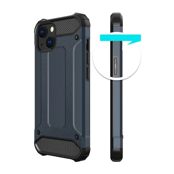 Hybrid Armor case for iPhone 14 armored hybrid cover blue