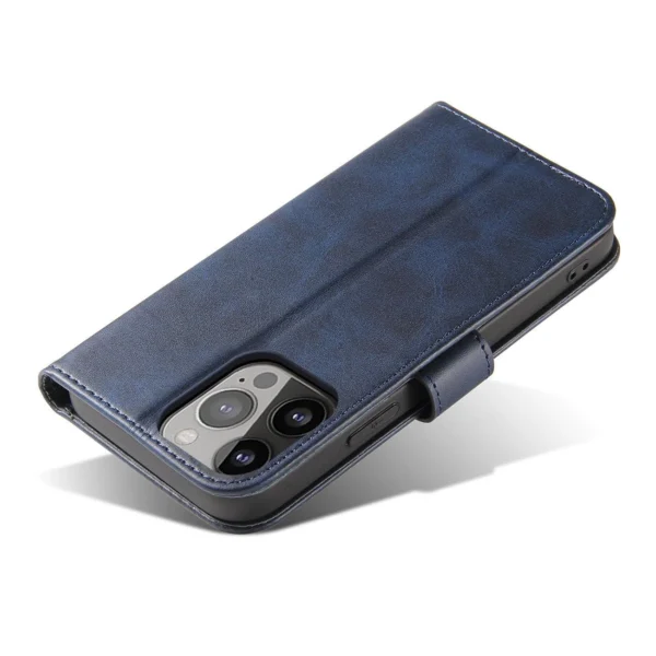 Magnet Case case for iPhone 14 Pro Max flip cover wallet stand blue