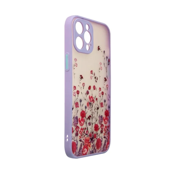 Design Case for iPhone 12 Pro floral purple