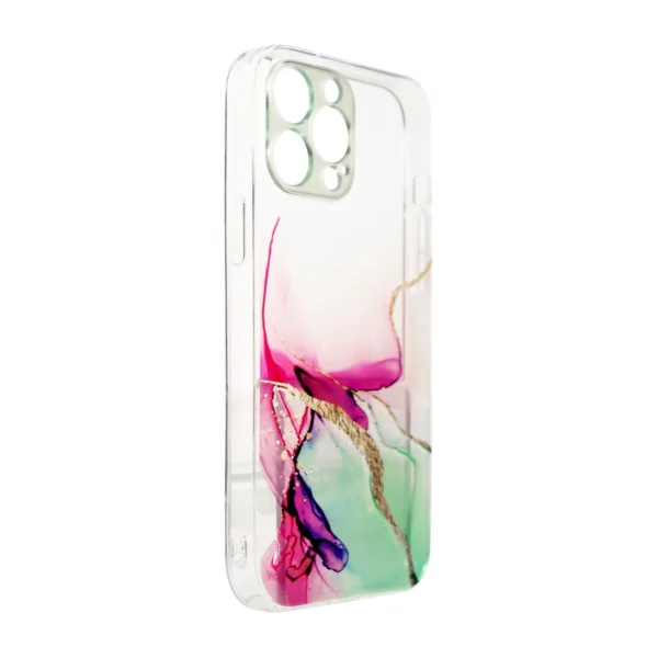 Marble Case for iPhone 12 Pro Gel Cover Mint Marble