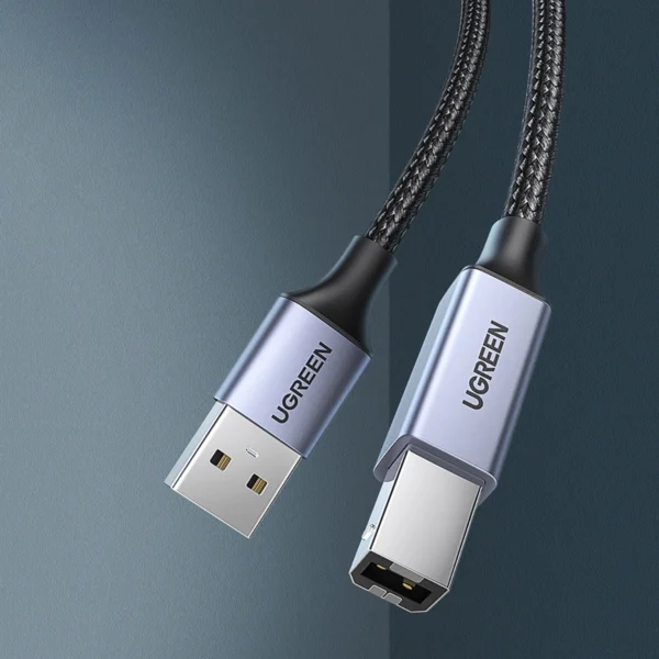 Ugreen USB Type B printer cable (male) - USB 2.0 (male) 480 Mbps 5 m black (US369 90560)