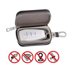 Anti-theft case for car keys blocking radio waves Faraday Box Faraday cage black