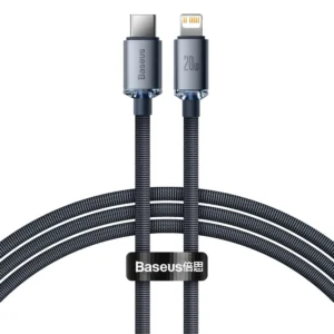 Baseus CAJY000201 Lightning – USB-C PD QC cable 20W 480Mb/s 1.2m – black