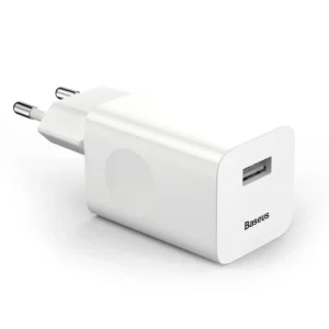 Baseus Charging Quick Charger EU power supply adapter USB Quick Charge 3.0 QC 3.0 white (CCALL-BX02)