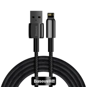 Baseus Tungsten USB – Lightning cable 2.4 A 2 m black (CALWJ-A01)