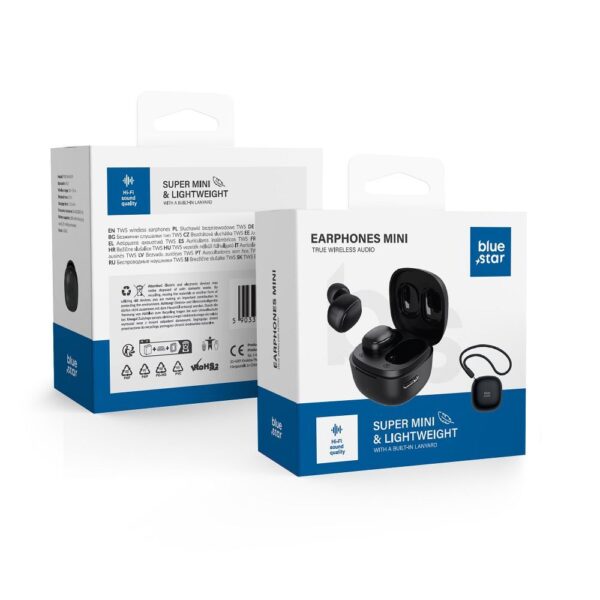 BLUE STAR wirelles earphones TWS Mini A19 black