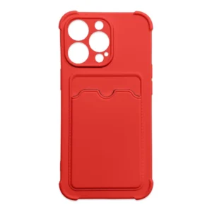 Card Armor Case Pouch Cover for iPhone 11 Pro Max Card Wallet Silicone Air Bag Armor Red