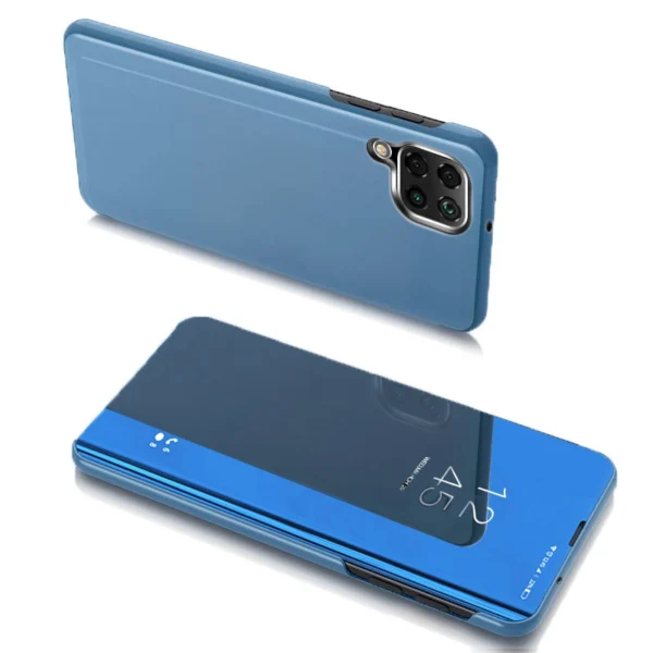 Clear View Case cover for Samsung Galaxy A22 4G blue