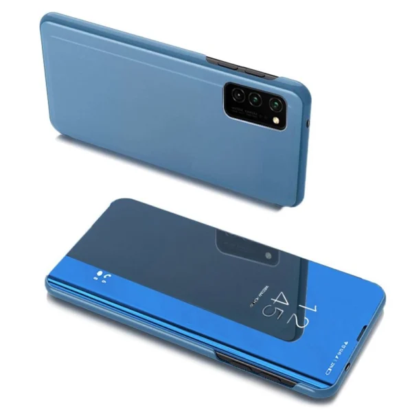 Clear View Case flip cover for Samsung Galaxy A03s (166.5) blue