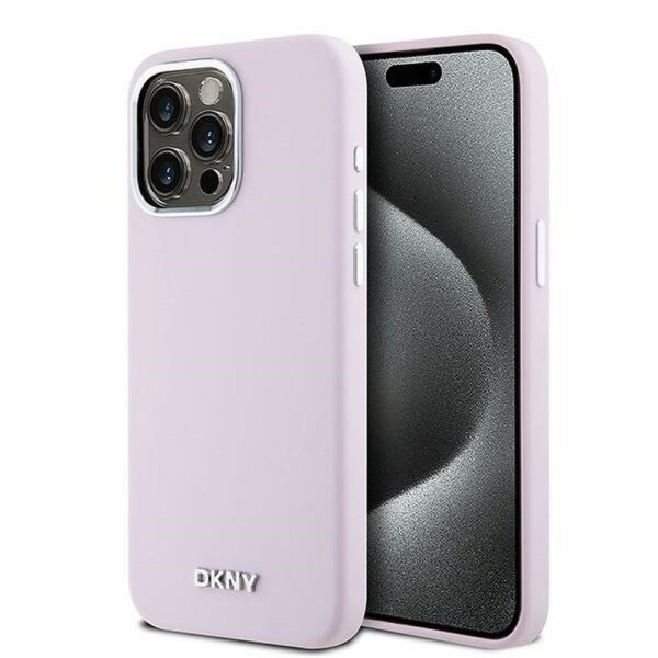 DKNY case for IPHONE 14 Pro Max compatible with MagSafe DKHMP14XSMCHLP  pink