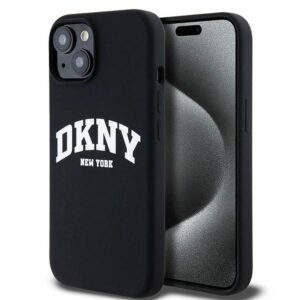 DKNY case for IPHONE 15 compatible with MagSafe DKHMP15SSNYACH  black