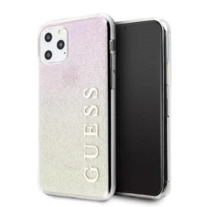 Guess iPhone 11 Pro Max rose gold/gold pink hard case Gradient Glitter