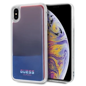 Guess iPhone Xs Max czerwo ny/red hard case California Glow in the dark