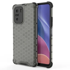 Honeycomb Case armor cover with TPU Bumper for Xiaomi Redmi K40 Pro+ / K40 Pro / K40 / Poco F3 black