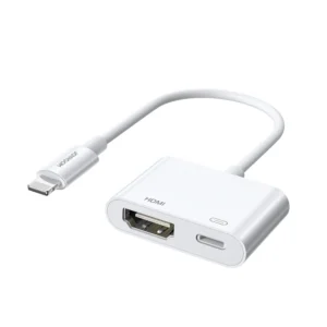 Joyroom adapter from Lightning (male) to digital HDMI (female) + Lightning (female) FullHD 1080p 60Hz white (S-H141 white)