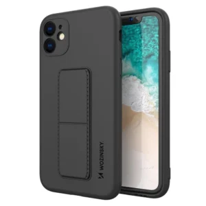 Kickstand Case iPhone 11 Pro Max silicone case with stand black