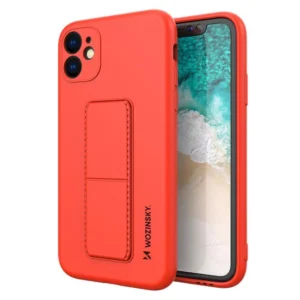 Kickstand Case silicone case with stand for iPhone 11 Pro Max red