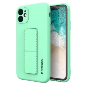 Kickstand Case silicone case with stand for iPhone 12 Pro Max mint