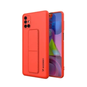 Kickstand Case silicone stand cover for Samsung Galaxy M51 red